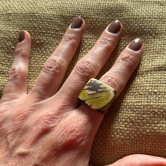 Resin or carved nut ring - Picture 1 of 8